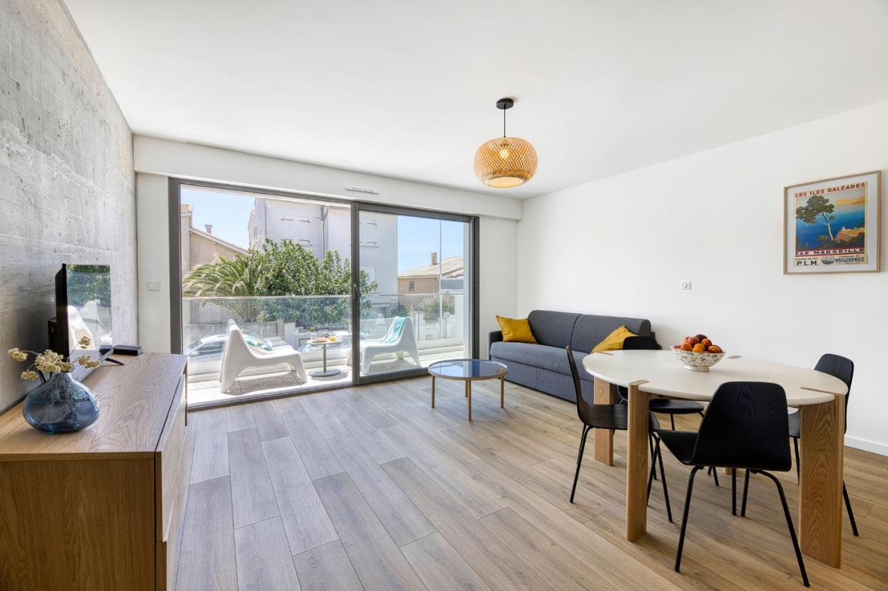 South-Of-France T2 Neuf Haut De Gamme, Climatise, Parking Gratuit, 2Eme Ligne Balcon Carnon-Plage Exterior photo