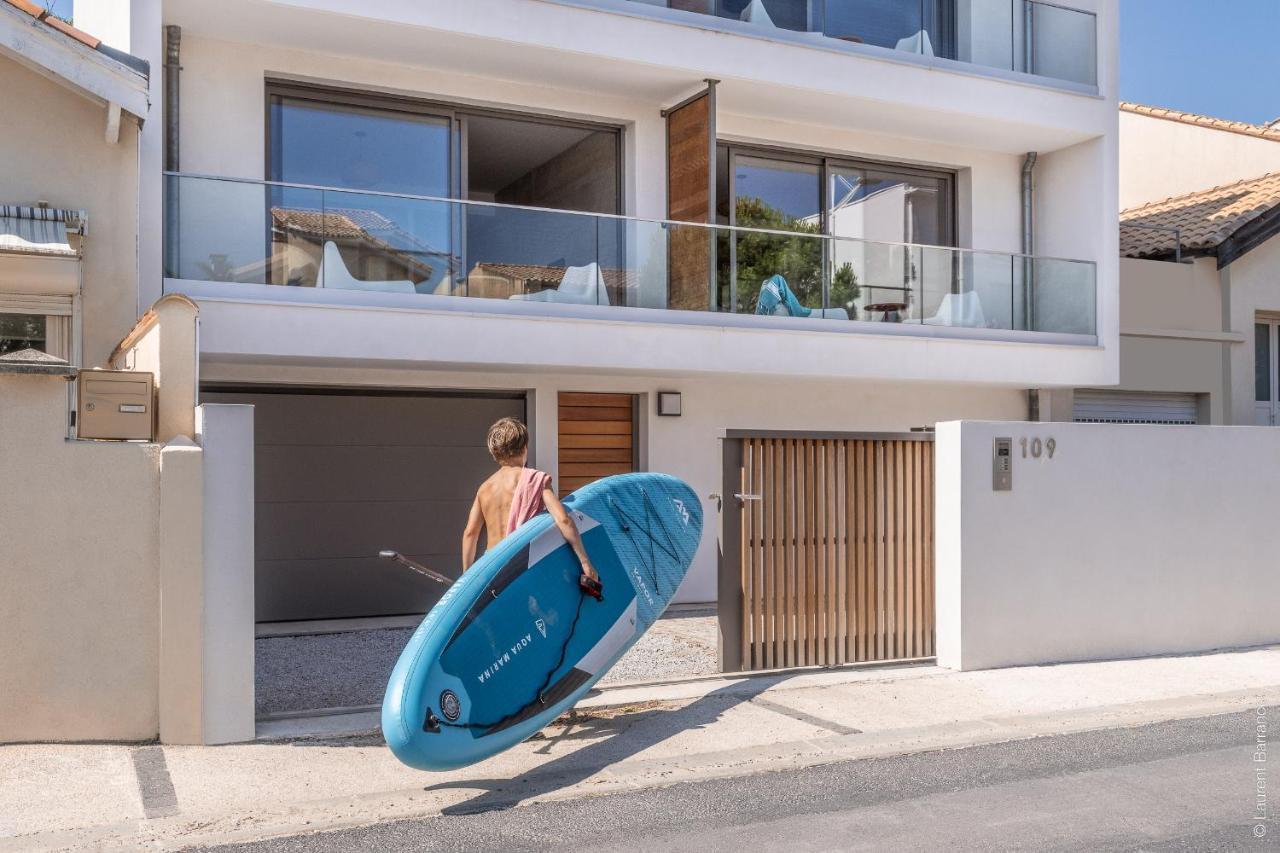 South-Of-France T2 Neuf Haut De Gamme, Climatise, Parking Gratuit, 2Eme Ligne Balcon Carnon-Plage Exterior photo